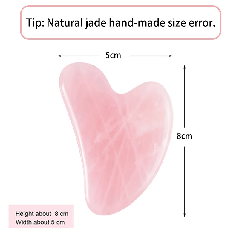 Natural Stone Gua Sha Face Scraping Jade Skin Firming Roller