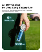 ORICO 3000mAh Portable Fan UK High-Speed Foldable Cooling Fan