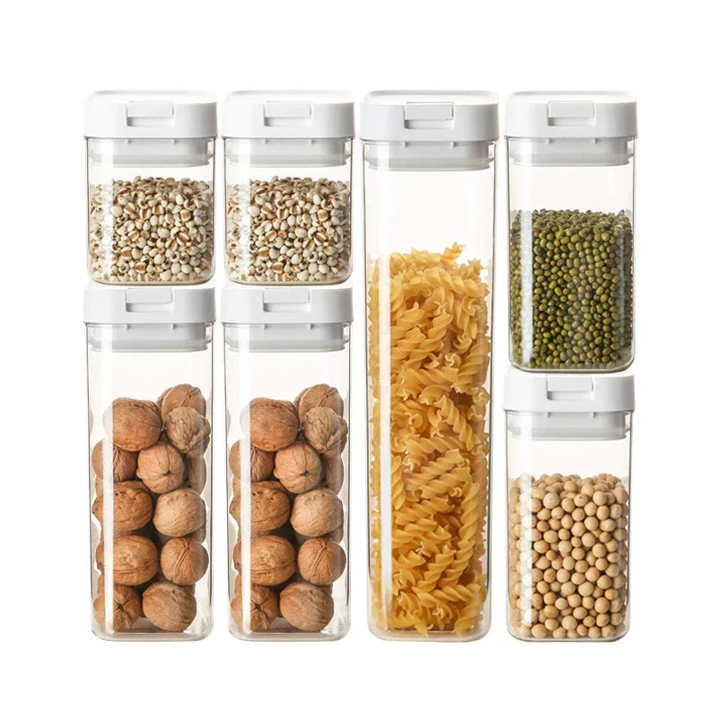 Sealed Grain Storage Jar with Scale Airtight Kitchen Food Container