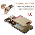 Magnetic Leather Wallet Case for Motorola Razr 60 50 40 Ultra