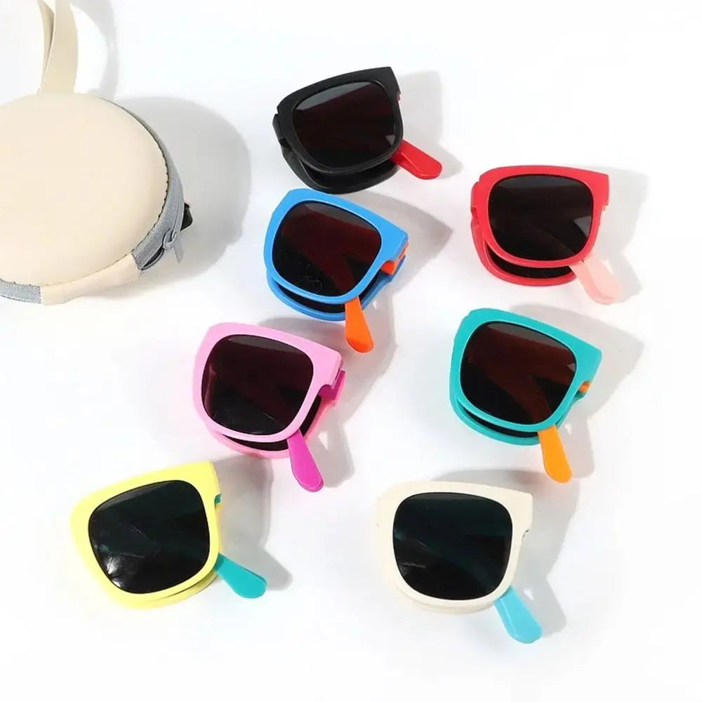 Kids Square Sunglasses UV400 | Foldable Children's Eyewear Secondary image