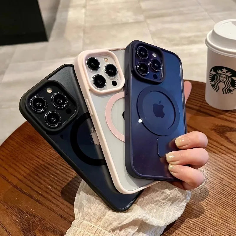Luxury Magnetic MagSafe Case for iPhone – Shockproof Armor Cover