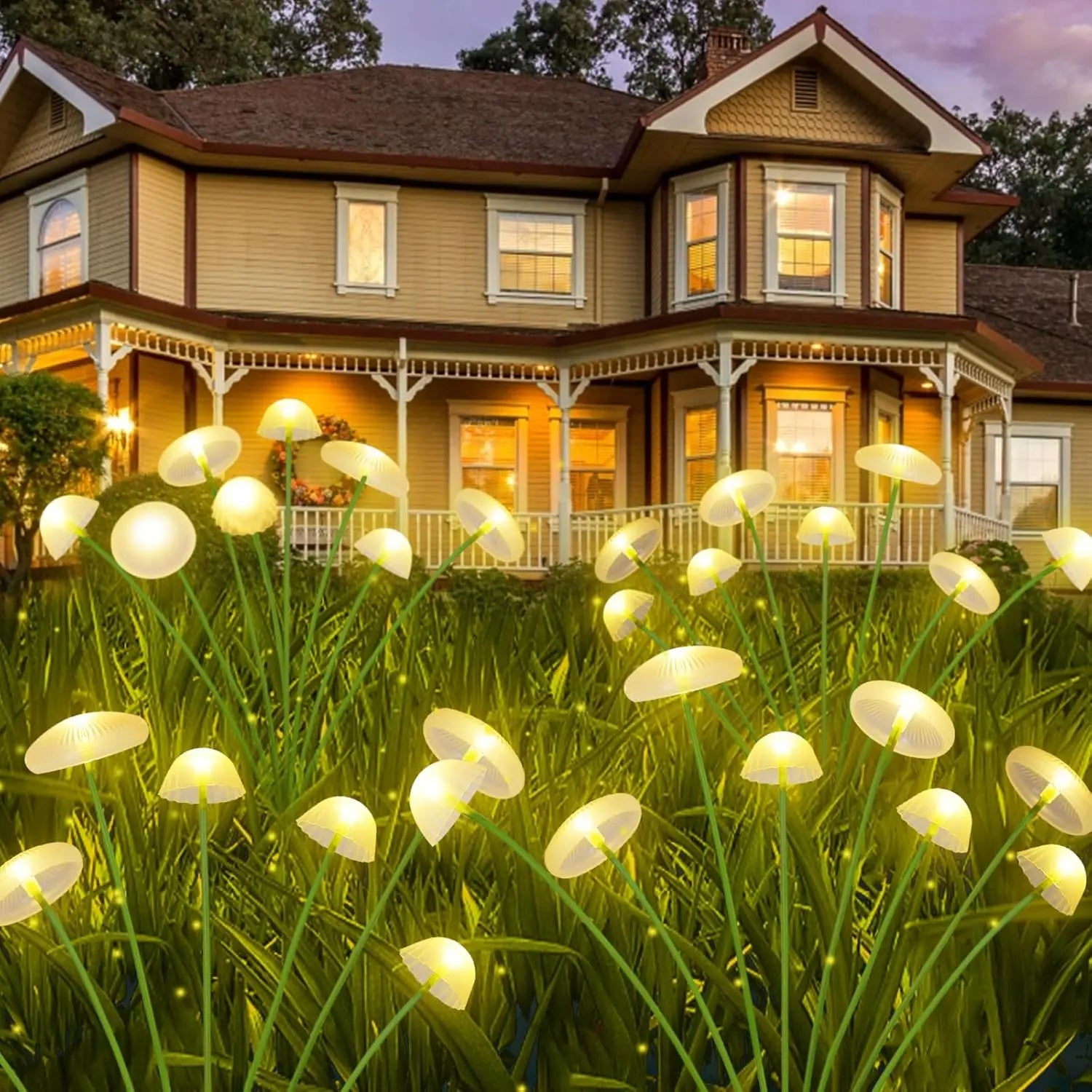Solar Mushroom Garden Lights for Patio, Yard & Pathway Decor Secondary image