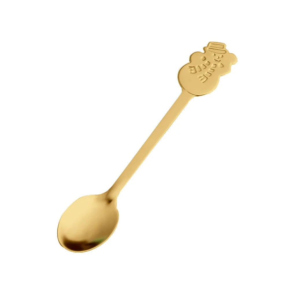 Christmas Coffee Spoon Stainless Steel – Nordic Dessert Spoon Gift Set