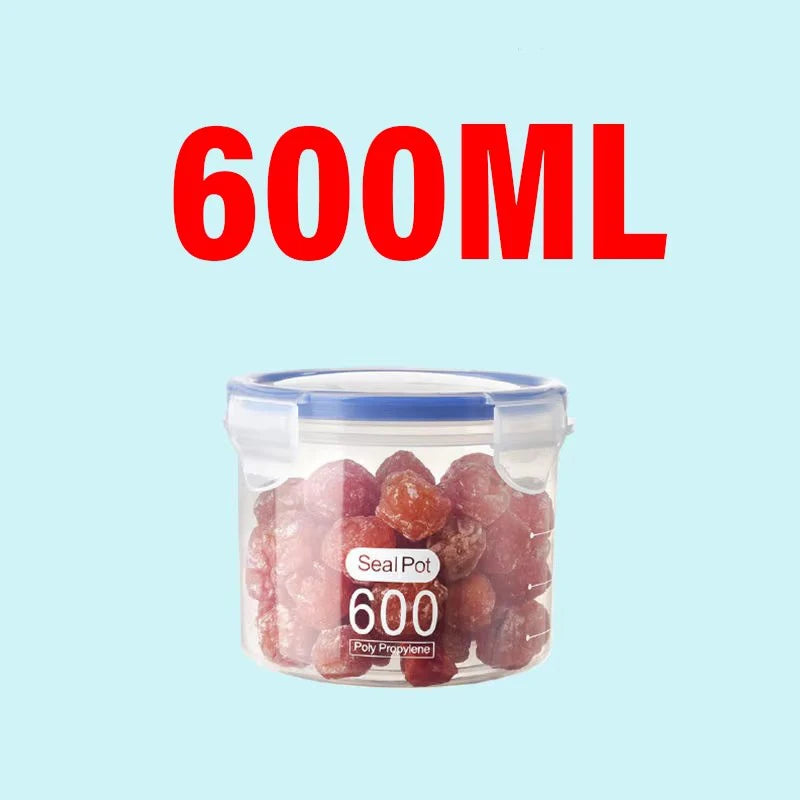 Large Airtight Grain Storage Container Plastic Kitchen Food Storage Jar