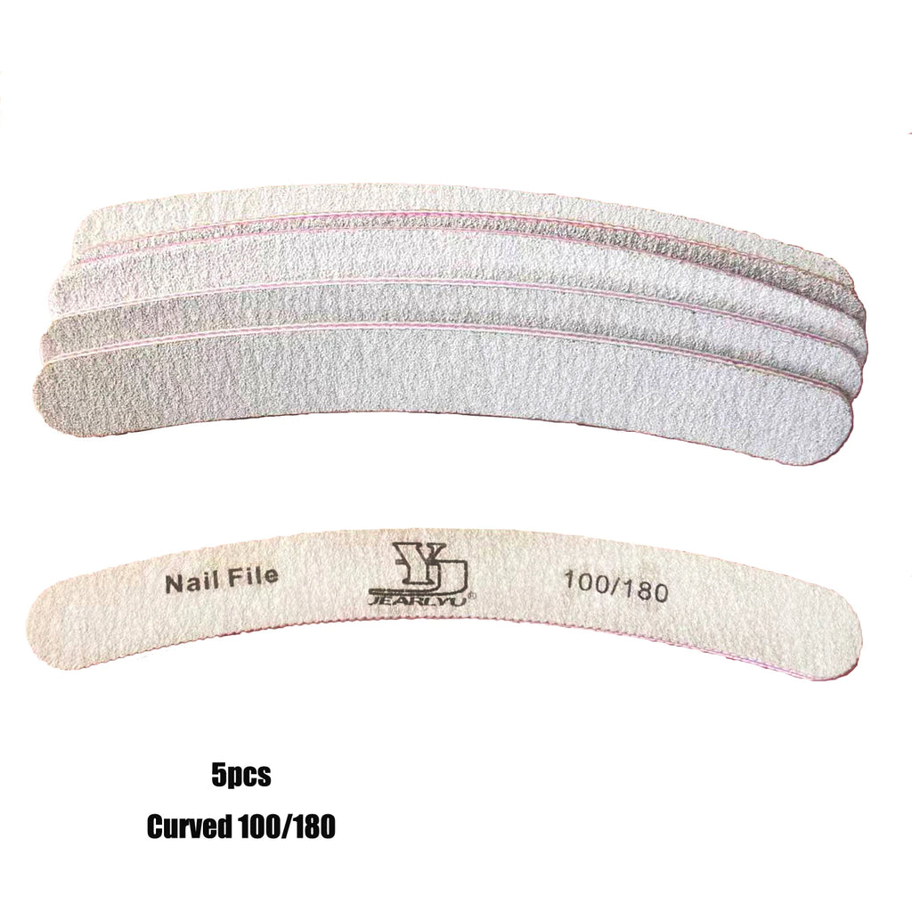 5Pcs Nail File Set Professional Grit Manicure Buffer Kit