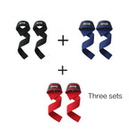 Silicone Gym Hand Grips Lifting Straps Deadlift Wrist Support Pair