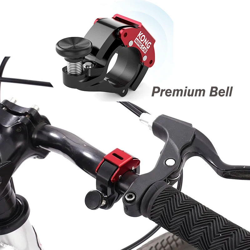 Aluminum Alloy Bicycle Bell Loud Bike Horn for 22.2mm Handlebars