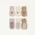 3/5 Pairs Baby Non-Slip Animal Socks for Boys & Girls