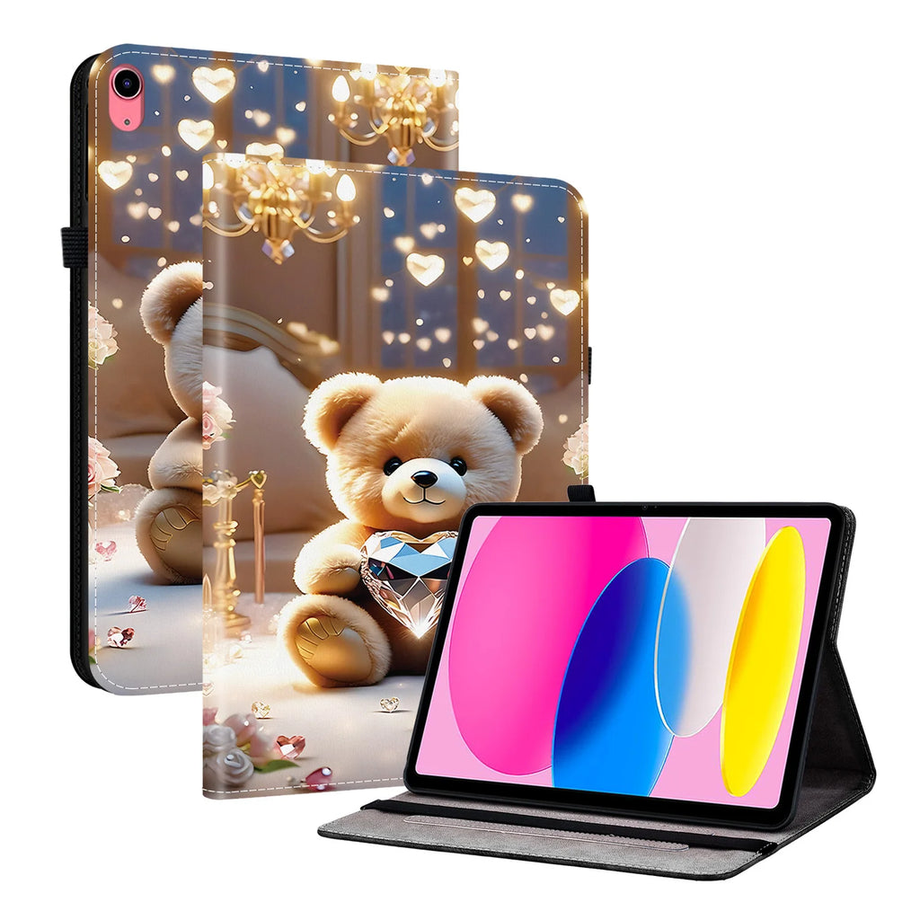 Leather Flip Case for iPad Air 11 13 A16 11th Pro 11 Mini 6 Cover
