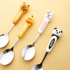 Cute Animal Stainless Steel Spoon – Panda Rabbit Bear Coffee Dessert Spoon