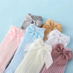 Baby Girl Lace Knee Socks Cotton Bow Socks 0-24 Months