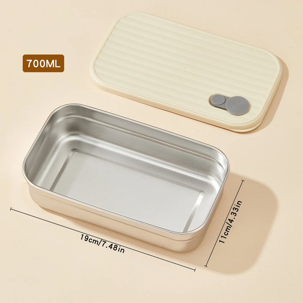 WORTHBUY 304 Stainless Steel Lunch Box Leakproof Stackable Food Container