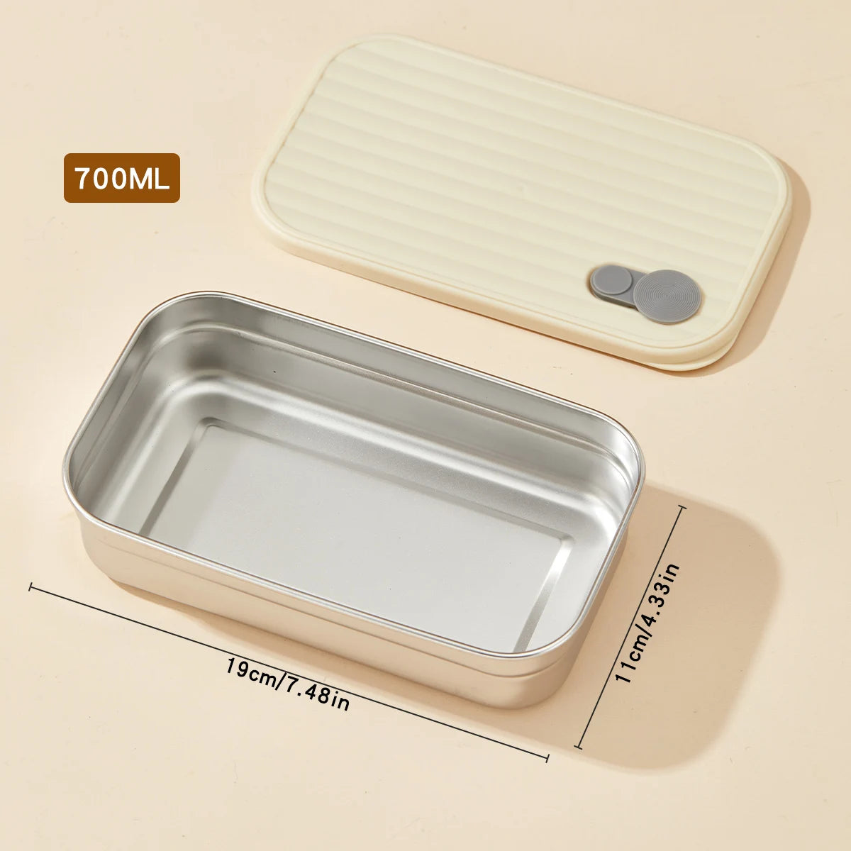WORTHBUY 304 Stainless Steel Lunch Box Leakproof Stackable Food Container
