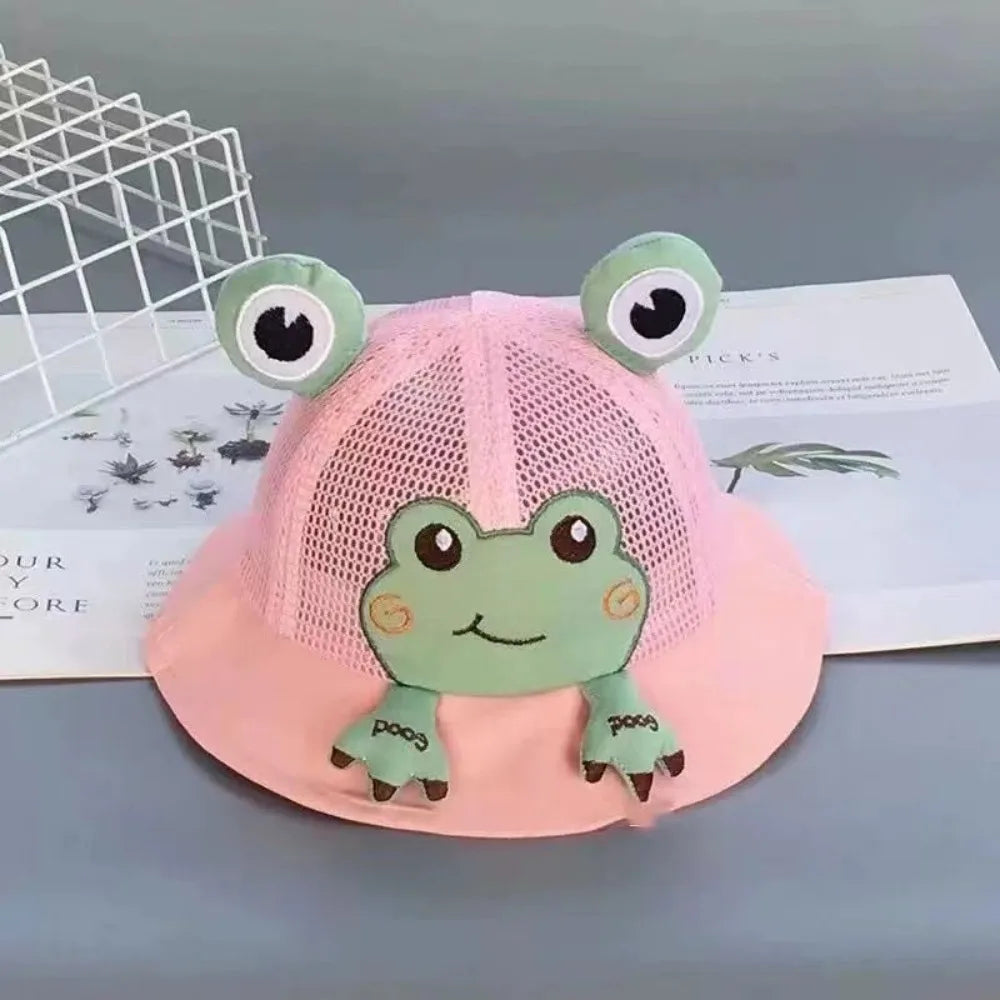 Korean Frog Bucket Hat Baby Sun Protection Summer Cap