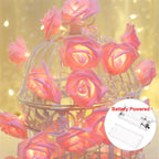 Rose Flower LED Fairy Lights USB String Decoration