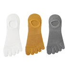 Men’s Toe Socks Breathable Anti Sweat Casual Finger Socks 3 Pairs