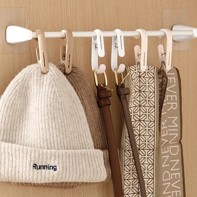 10Pcs Multifunctional Clip Hooks Hanging Storage Clips for Home Secondary image