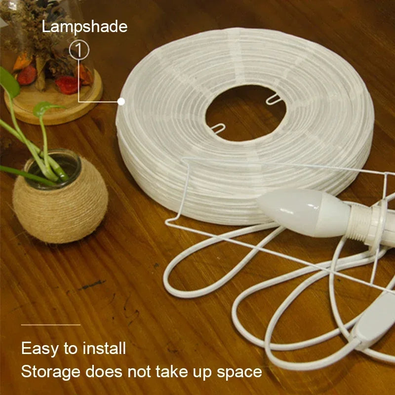Japanese Lantern LED Table Lamp for Bedroom & Living Room