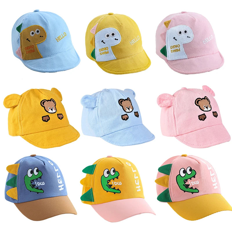 Cute Dinosaur Baby Bucket Hat UK Kids Sun Cap Boys & Girls
