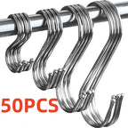 Stainless Steel S Hooks Kitchen Organizer