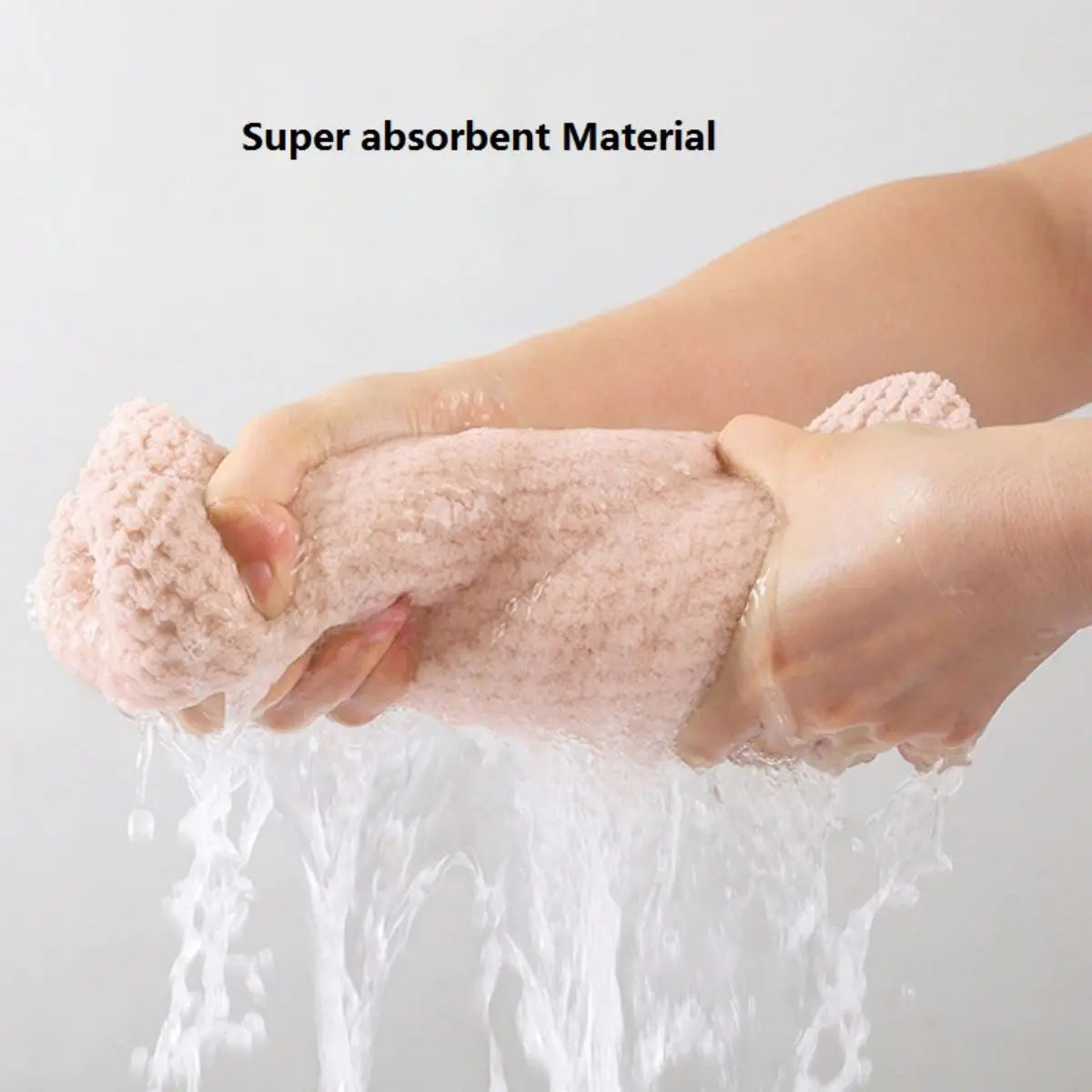 Absorbent Hair Towel Wrap Button Fast Dry Hair Turban for Women Secondary image