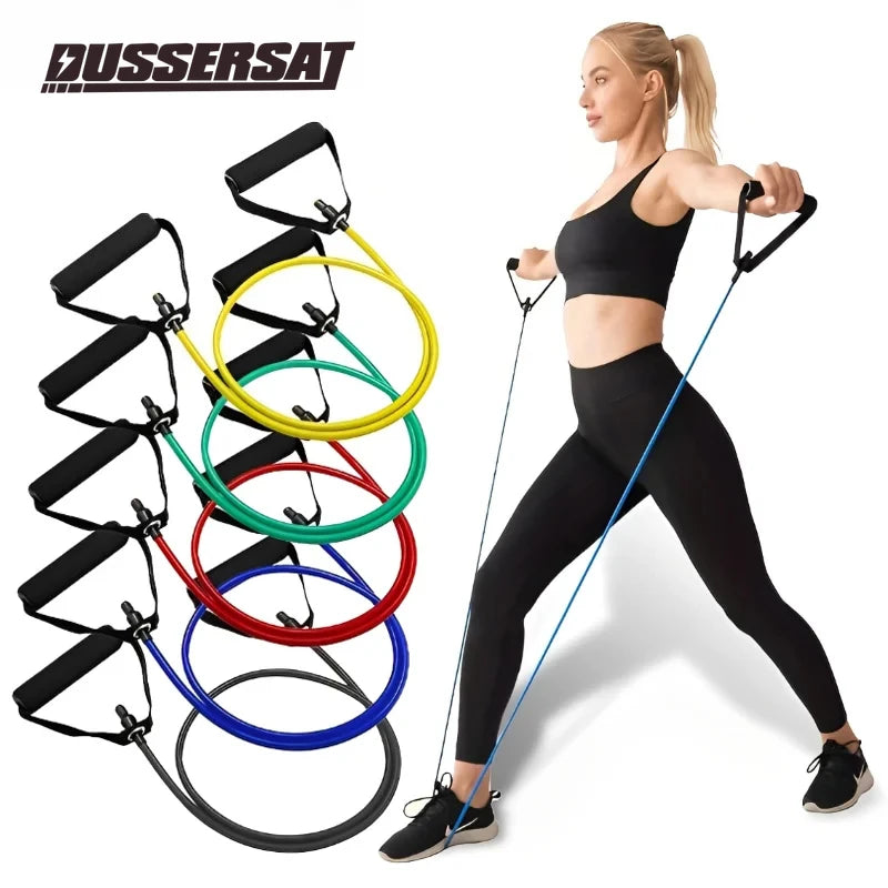 Resistance Bands with Handles – Exercise & Workout Bands for Home Strength Training Main image