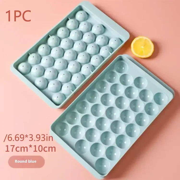 Round Ice Cube Mold UK Spherical Whiskey Ice Maker & Freezer Tray