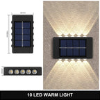 Solar Wall Light for Garden, Balcony & Outdoor Yard Decor