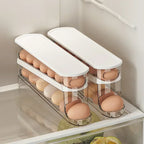 Rolling Egg Holder 2 Layer Fridge Organizer