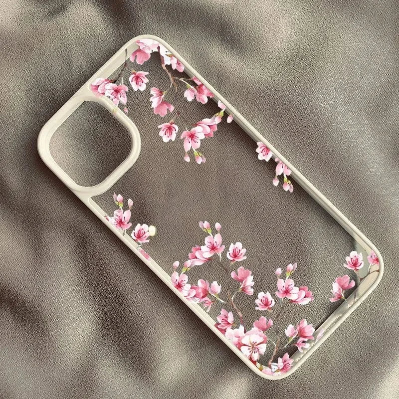 Pink Magnolia Flower Phone Case for iPhone 17 16 15 14 Pro Max Cover