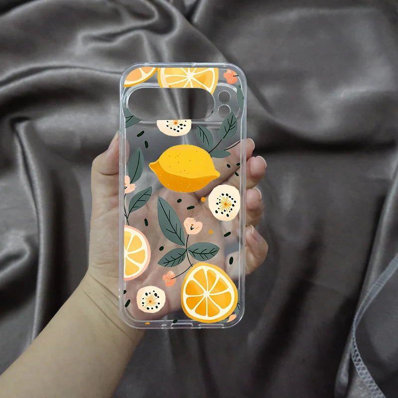 Cute Summer Fruit Floral Phone Case For Google Pixel 9 8 7 6 Cover