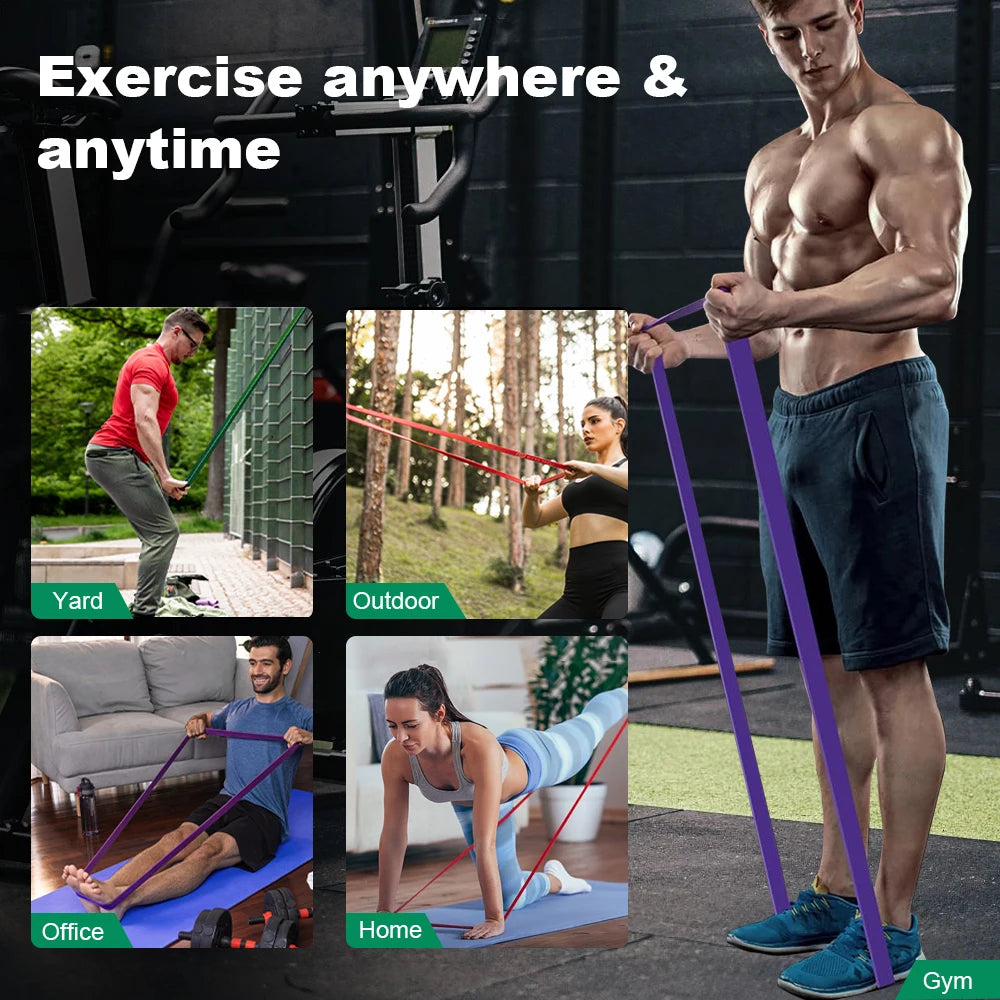 5-120LBS Boxing Resistance Band Set for Home Gym, Yoga & Pilates