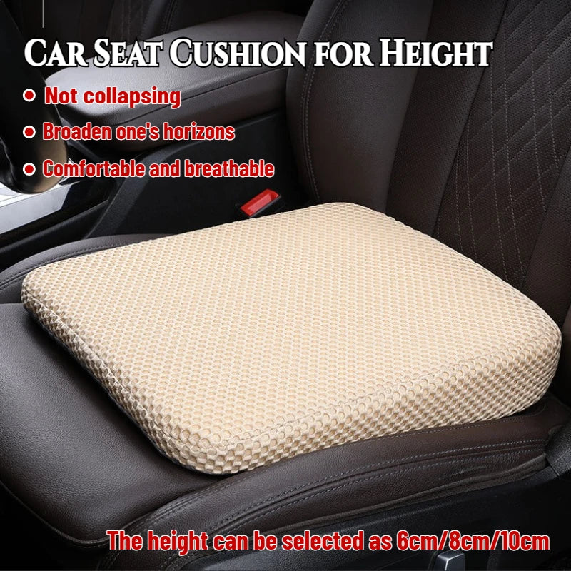 Thickened Car Seat Booster Cushion Memory Foam 3D Mesh Breathable Pad Main image