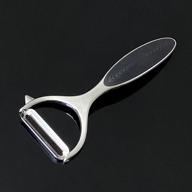 Stainless Steel Vegetable Peeler & Shredder – 2-in-1 Kitchen Grater Tool