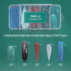 Nailpop Dual Forms Reusable Nail Extension Molds with Scale Design