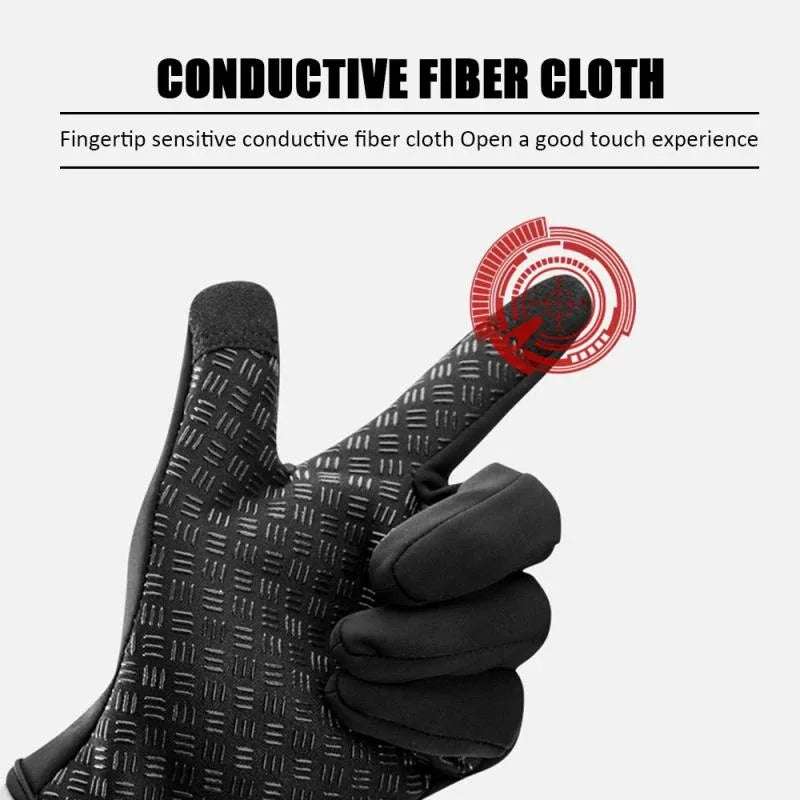 Winter Cycling Gloves Men Women Thermal Waterproof Touchscreen Warm