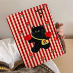 Cute Black Cat iPad Case 7 8 9 10th A16 Air 11 13 Pro 12.9 Cover