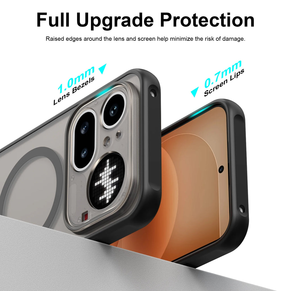 Matte Clear Magnetic Case for Nothing Phone 4A Pro 3A Pro 3A Lite
