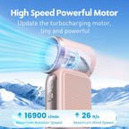 Mini Turbo Handheld Fan 3600mAh USB Rechargeable Portable Fan