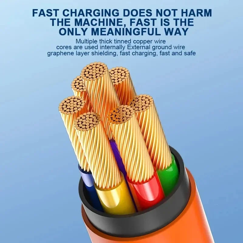 120W Fast Charging USB-C Cable – 180° Rotating Gaming Charger