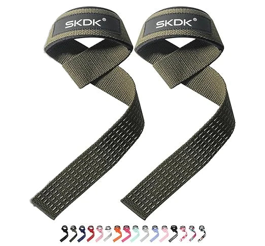 Silicone Gym Hand Grips Lifting Straps Deadlift Wrist Support Pair