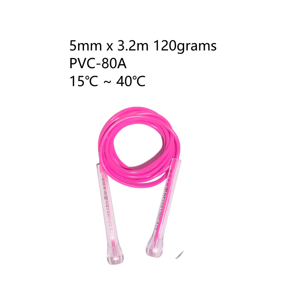 PVC Speed Jump Rope NeverTooLate Tangle Free Crossfit Fitness Rope