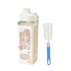 Kawaii Shaker Water Bottle with Straw BPA Free Cup