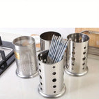 Stainless Steel Cutlery Holder Drain Rack Basket