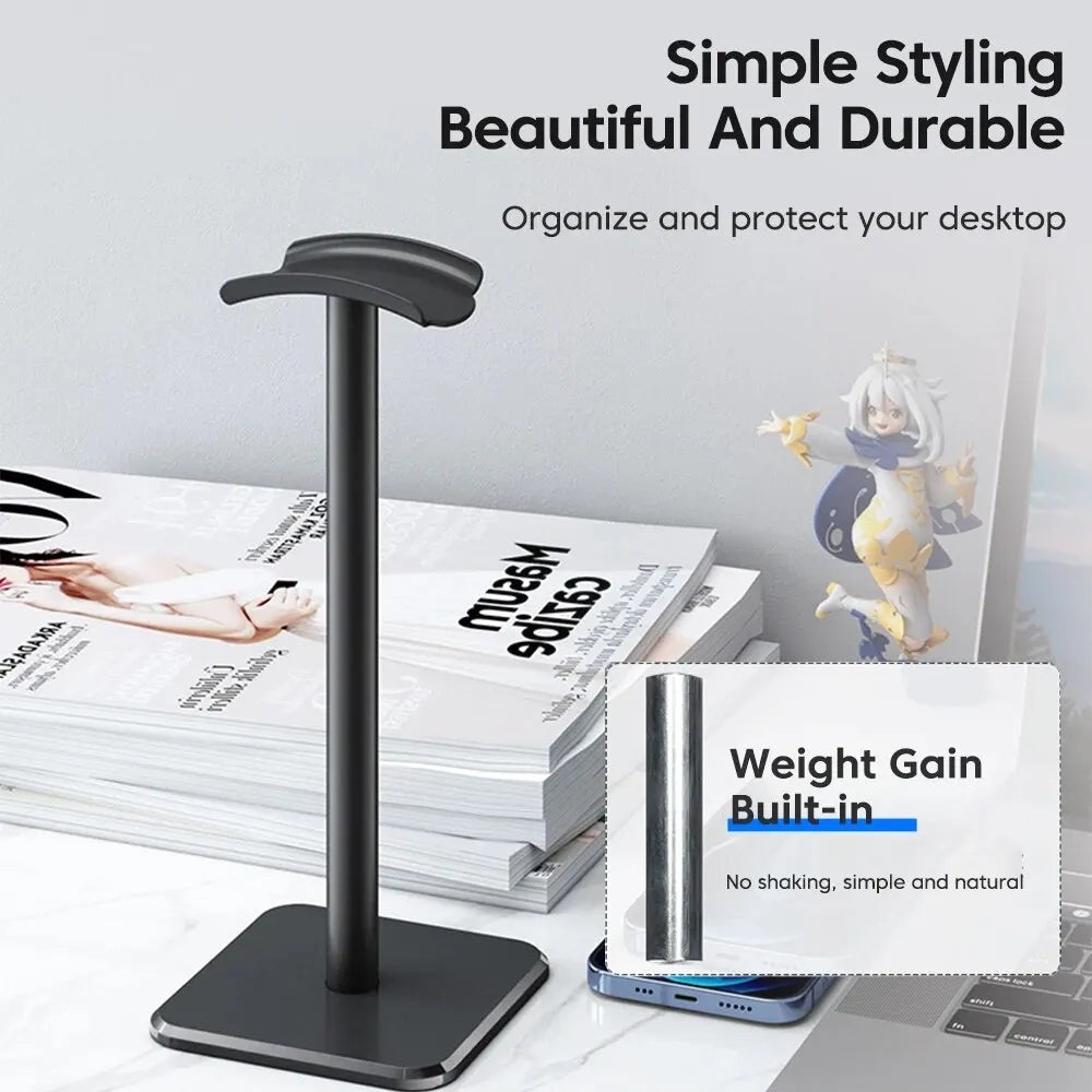 Aluminium Headphone Stand Desktop Headset Holder for Gaming Headphones