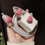 Korea 3D Heart Pig Charger Case for iPhone 18W/20W