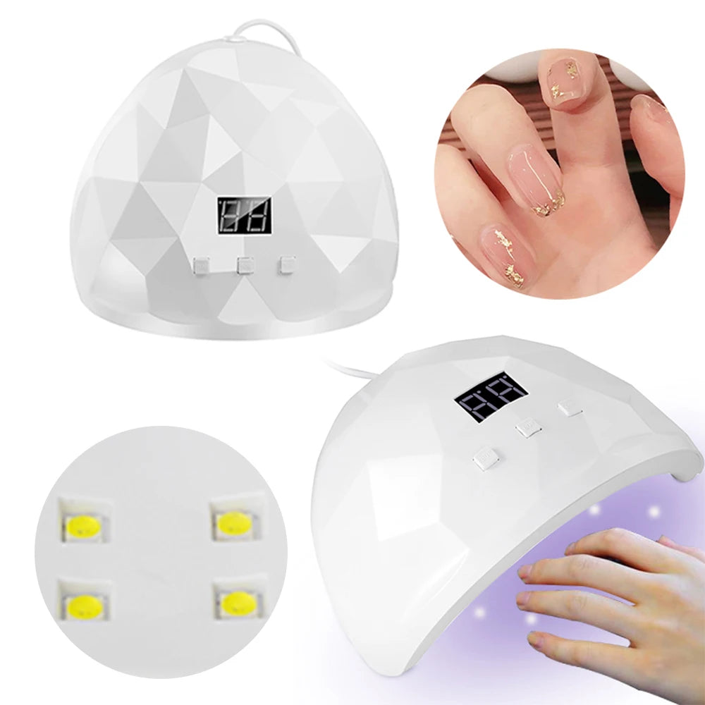 LULAA Nail Dryer Lamp UV LED Gel Nail Polish Curing Lamp