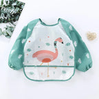 Baby Waterproof Long Sleeve Bib Smock Apron for Toddlers
