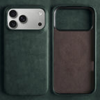 Premium Leather Business Case for iPhone 17 Air 16 15 14 13 12 Pro Max
